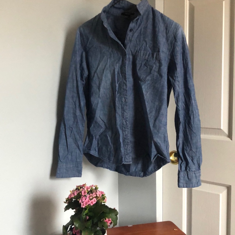 Forever 21// fake denim button up